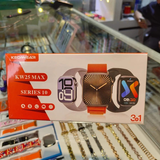 اپل واچ سری 10 کیفیت محشر مدل KW25 Max به همراه 3 بند