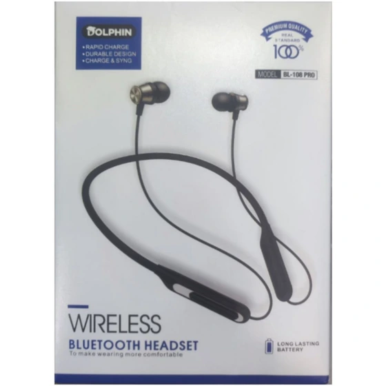 هدفون بلوتوثی گردنی دلفین مدل BL-108 PRO بی سیم org