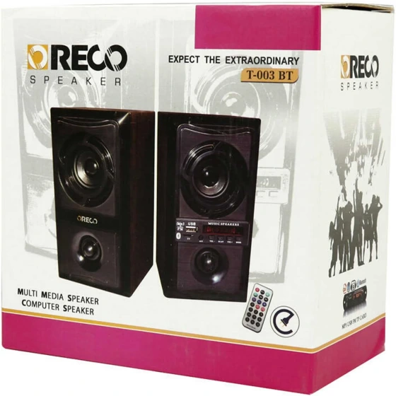 اسپیکر دو تکه مدل T-003 برند ORECO 5W*2 - گارانتی تست